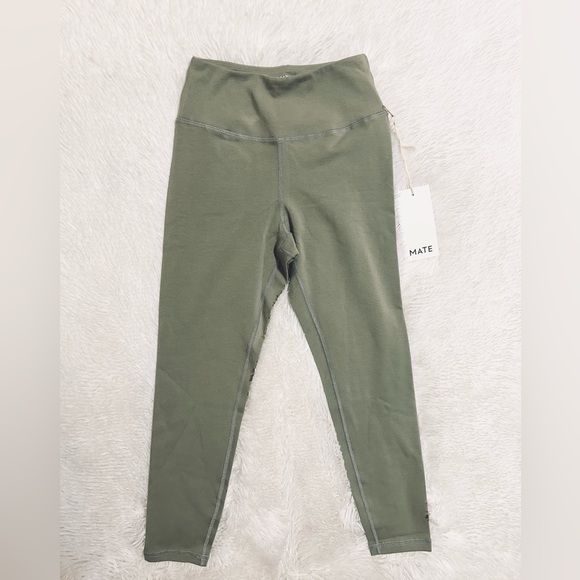 MATE The Label Organic Stretch Midi Leggings - Sage - Picture 8 of 13